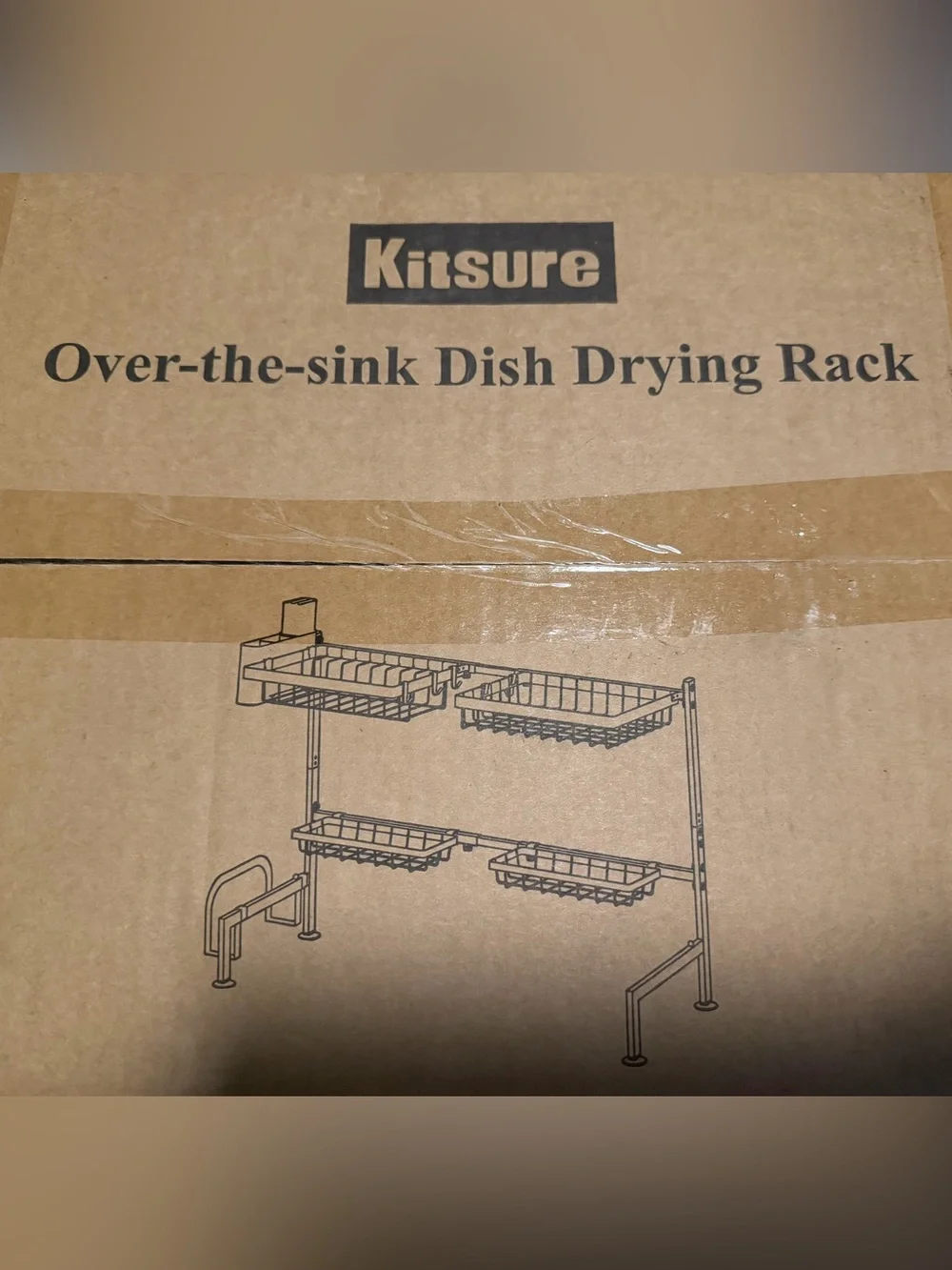 New Over-the-Sink Dish Drying Rack - Black